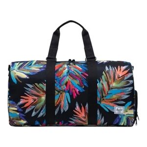 Herschel Novel Mid Volume Duffle Bag Removeable Strap Painted Multi Floral
